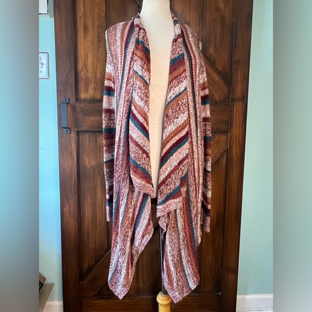 American Eagle Outfitters Knit Striped Multicolor Women's‎ Cardigan Sweater